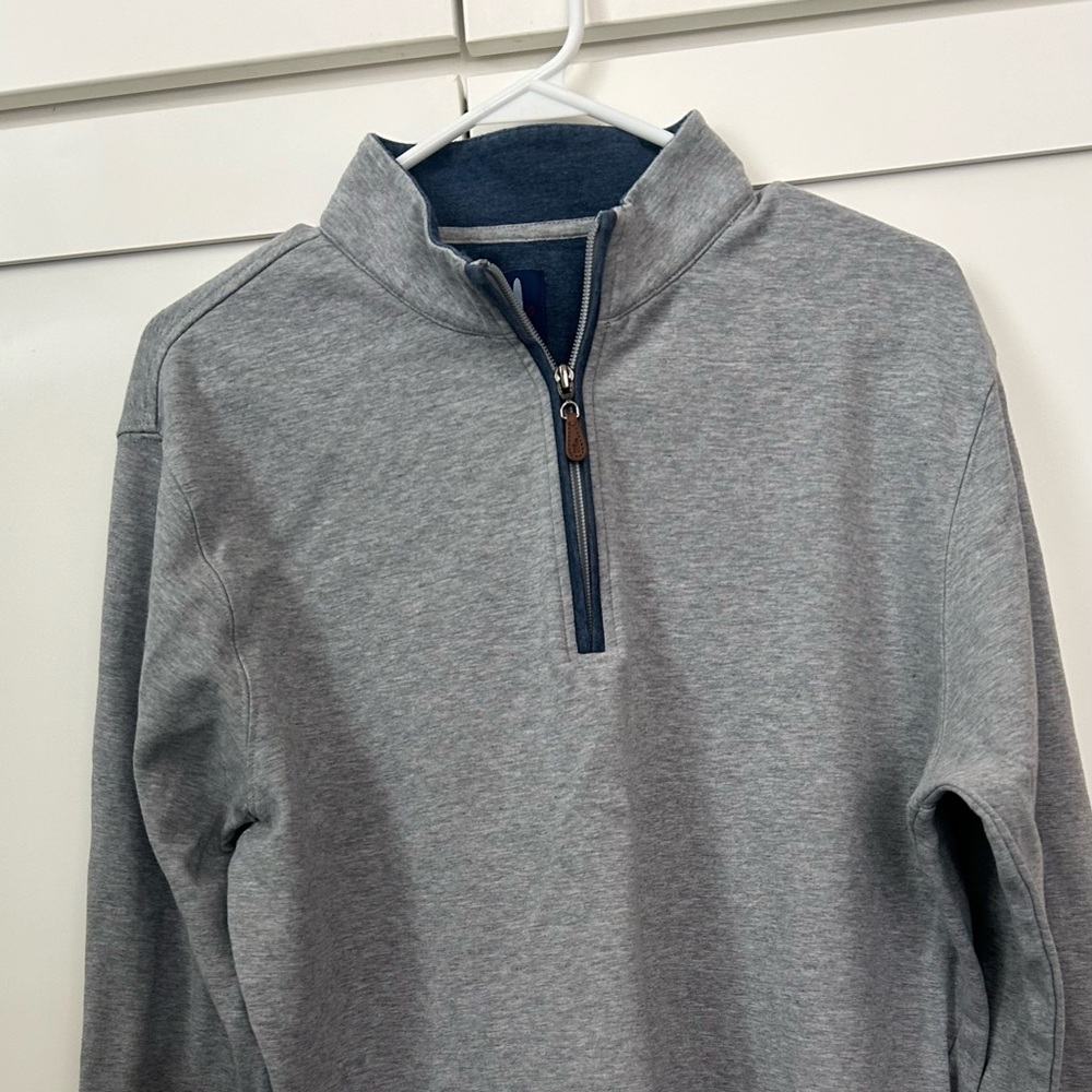 Johnnie-O Heather Blue Pullover